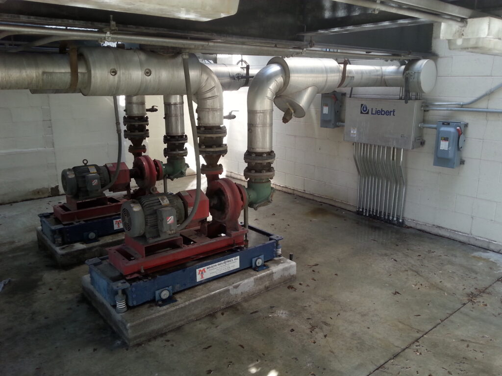 Mechanical pumps and insulated piping from Drake’s published work